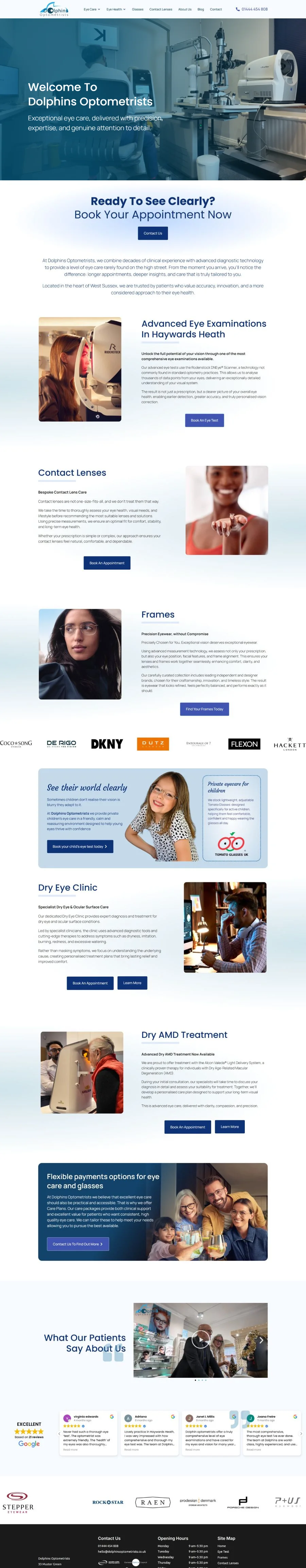 Dolphins Optometrist — full page